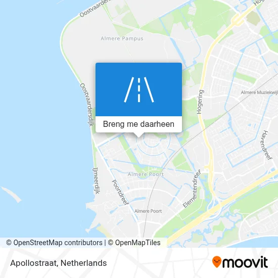 Apollostraat kaart