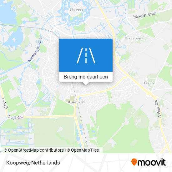 Koopweg kaart