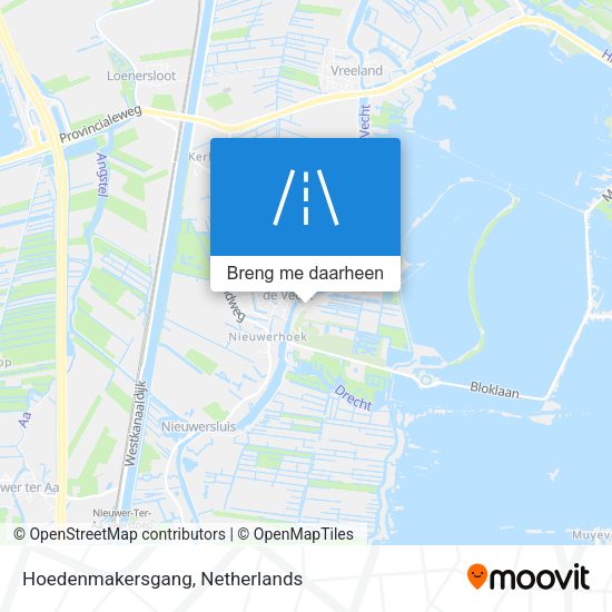 Hoedenmakersgang kaart