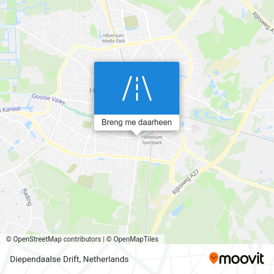 Diependaalse Drift kaart