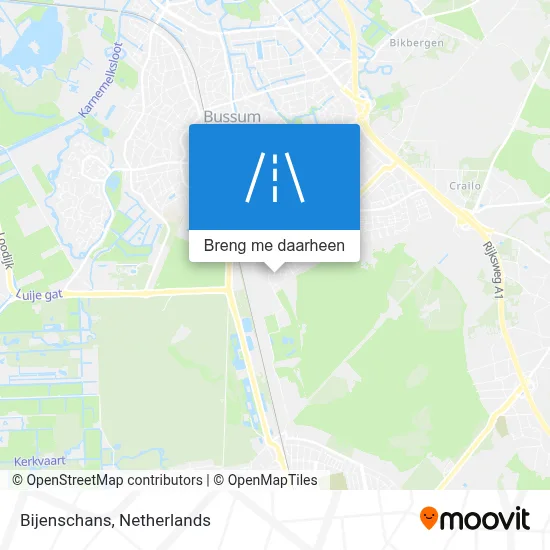 Bijenschans kaart