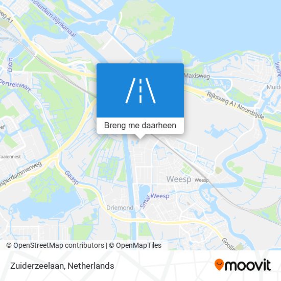 Zuiderzeelaan kaart