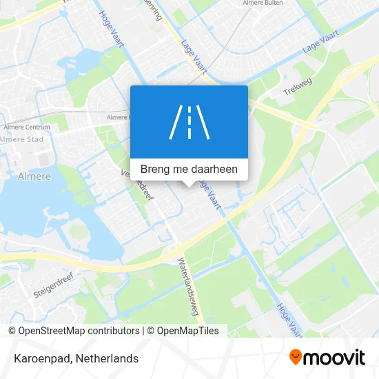 Karoenpad kaart