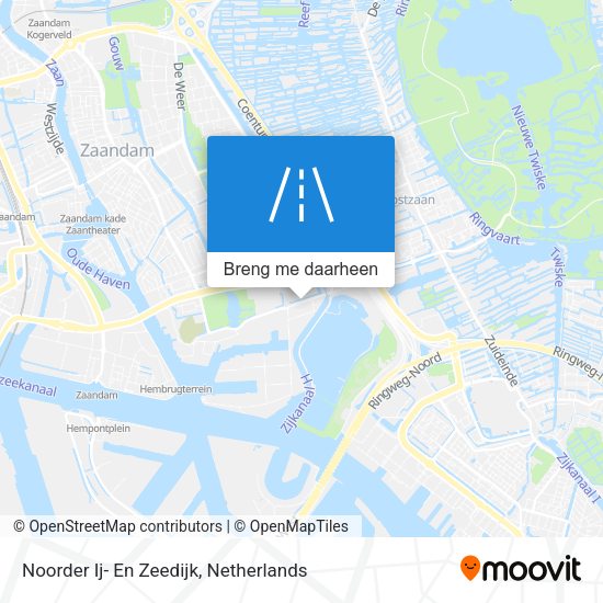 Noorder Ij- En Zeedijk kaart
