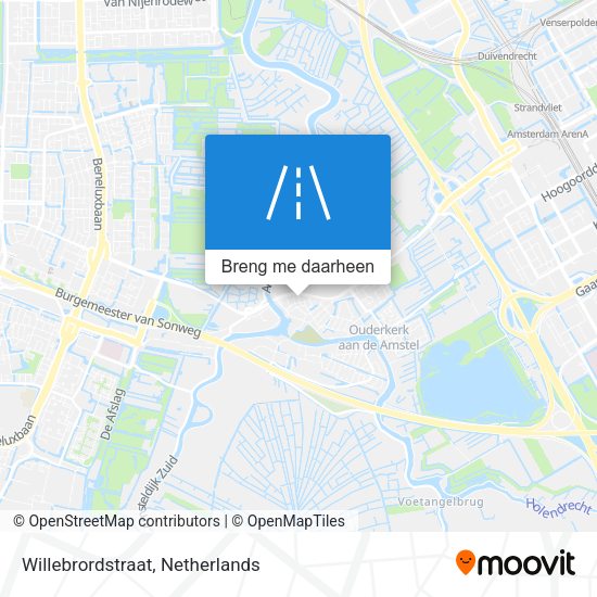 Willebrordstraat kaart
