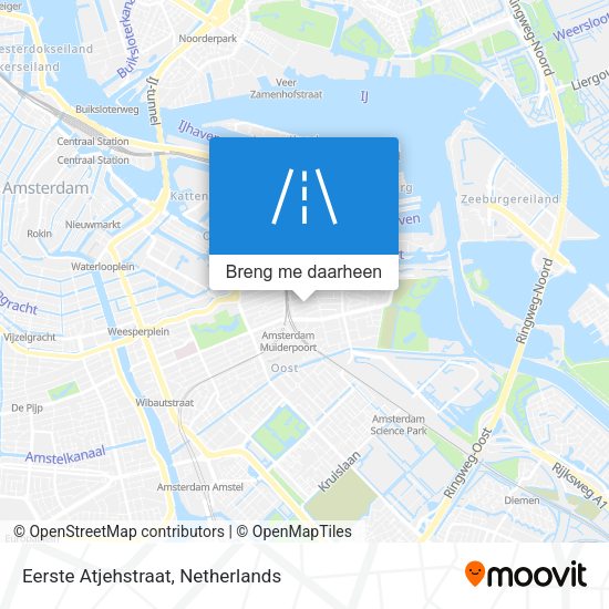 Eerste Atjehstraat kaart