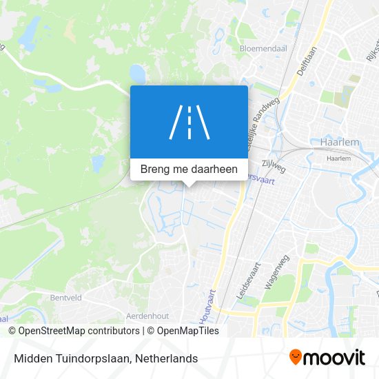 Midden Tuindorpslaan kaart
