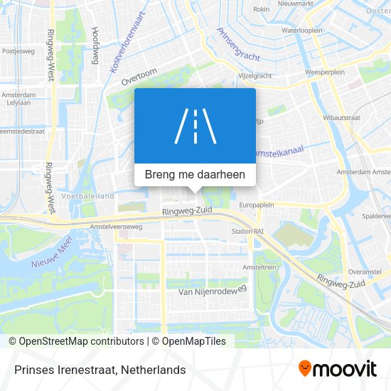 Prinses Irenestraat kaart