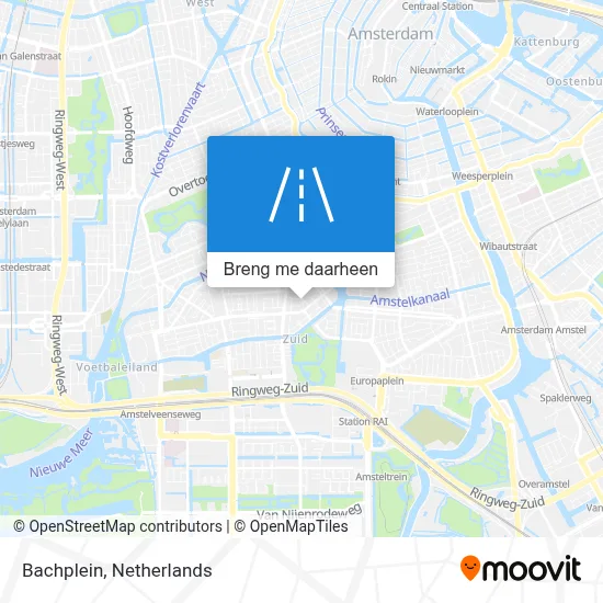 Bachplein kaart