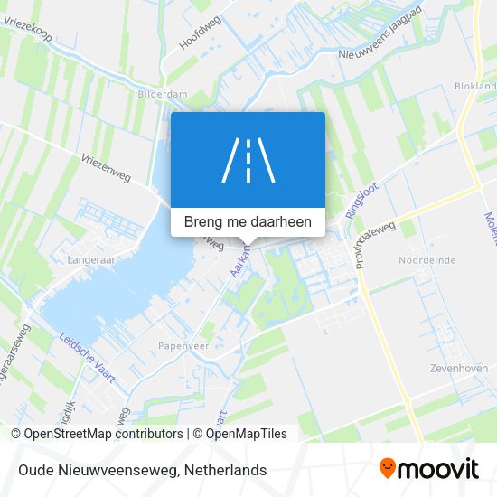 Oude Nieuwveenseweg kaart