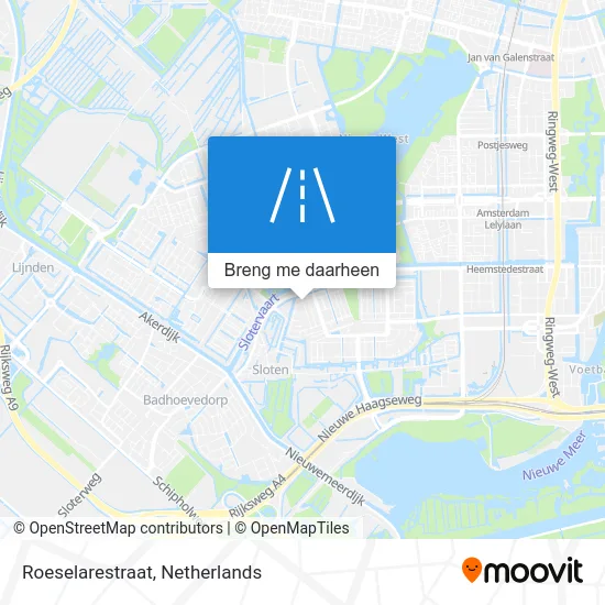 Roeselarestraat kaart