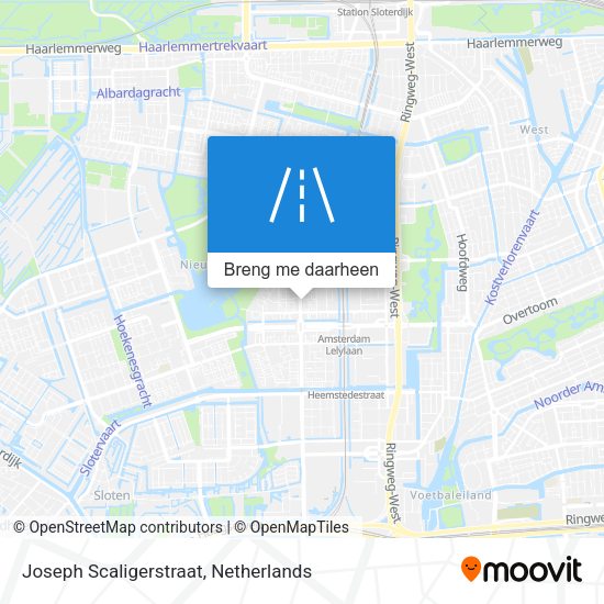 Joseph Scaligerstraat kaart
