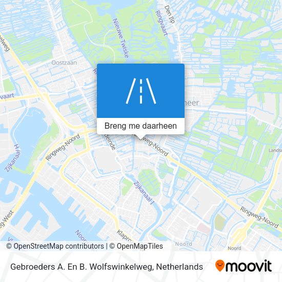 Gebroeders A. En B. Wolfswinkelweg kaart