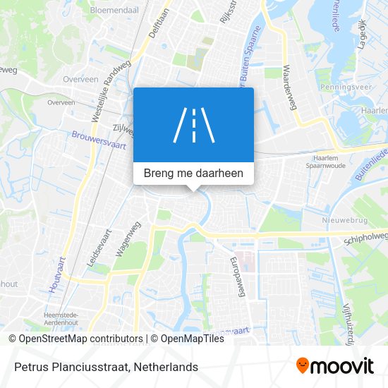 Petrus Planciusstraat kaart