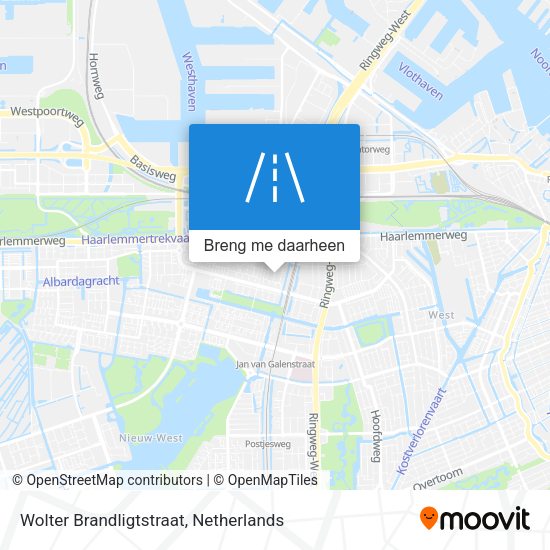 Wolter Brandligtstraat kaart
