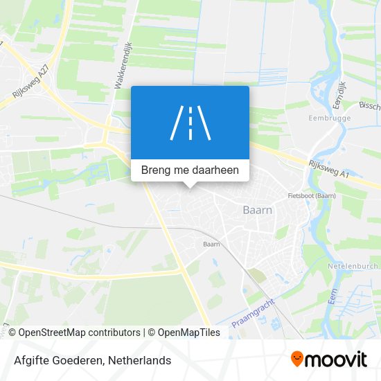 Afgifte Goederen kaart