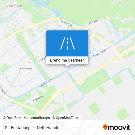 St. Eustatiuspier kaart