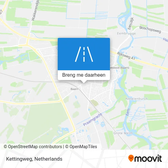 Kettingweg kaart