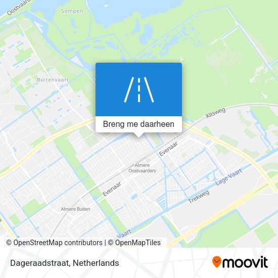 Dageraadstraat kaart