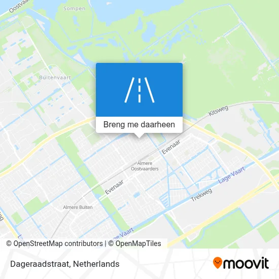 Dageraadstraat kaart