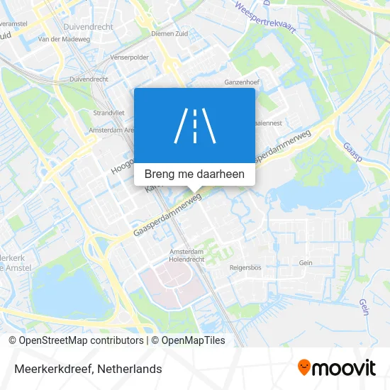 Meerkerkdreef kaart