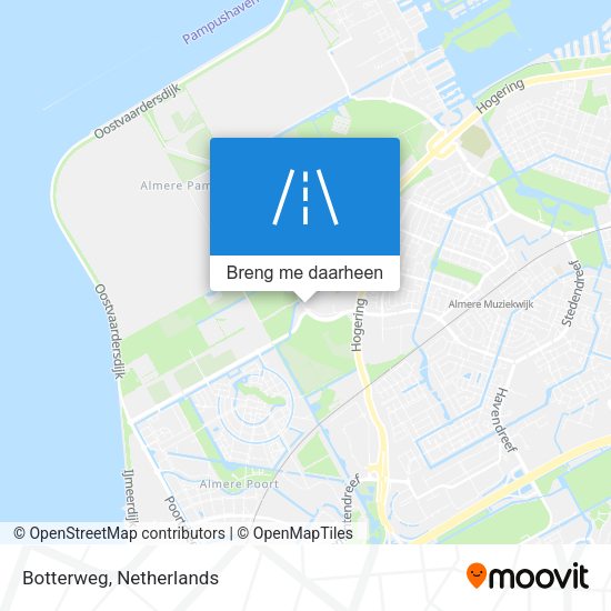 Botterweg kaart