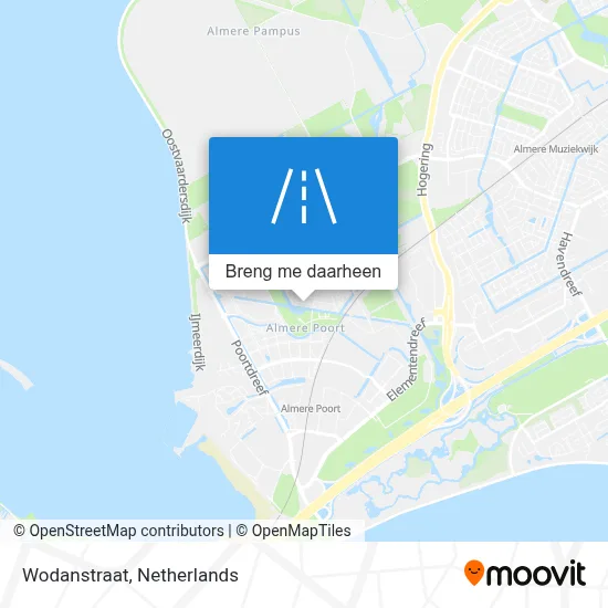 Wodanstraat kaart