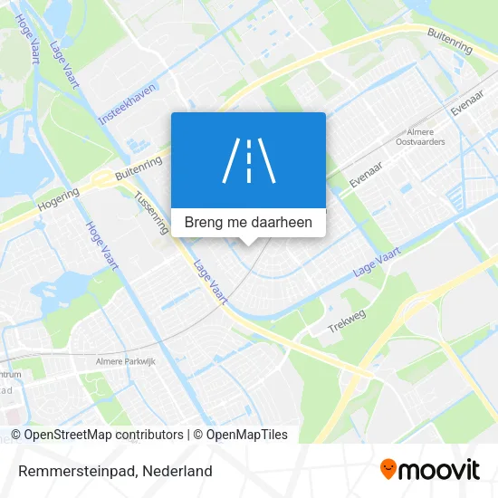 Remmersteinpad kaart