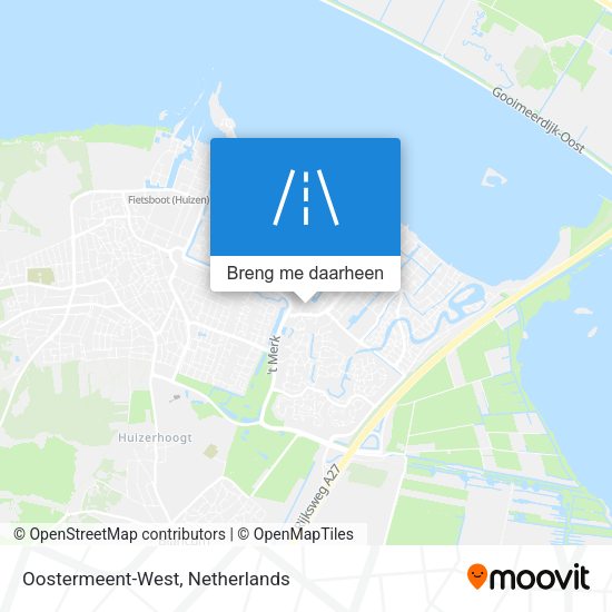 Oostermeent-West kaart