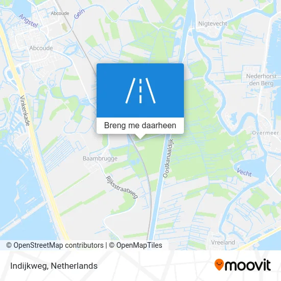 Indijkweg kaart