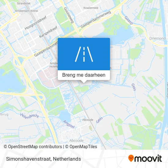 Simonshavenstraat kaart