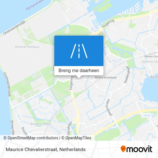 Maurice Chevalierstraat kaart