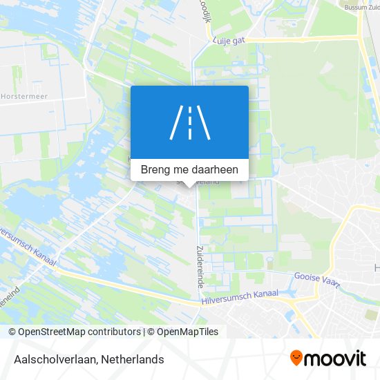 Aalscholverlaan kaart