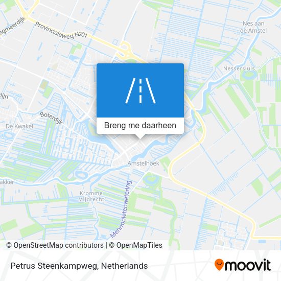 Petrus Steenkampweg kaart
