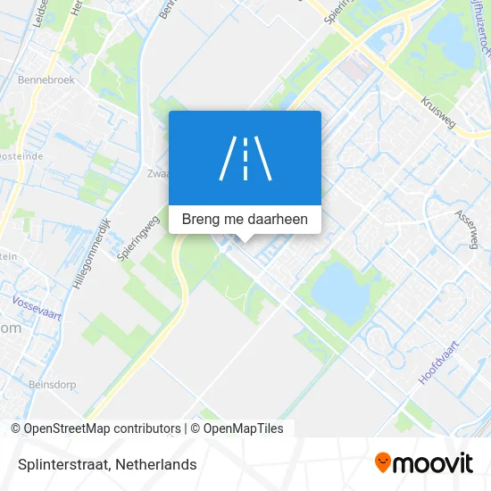 Splinterstraat kaart