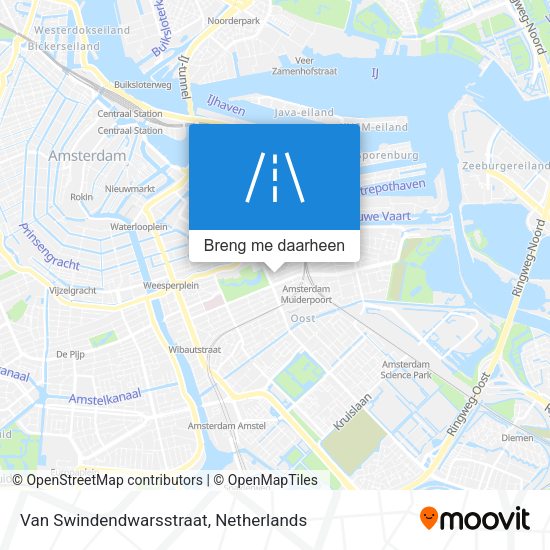 Van Swindendwarsstraat kaart