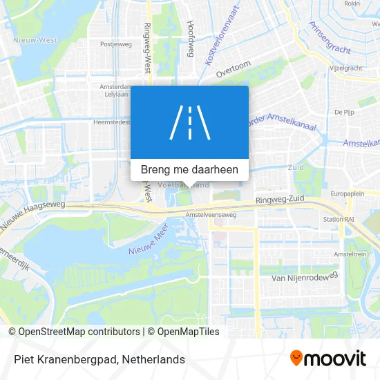 Piet Kranenbergpad kaart