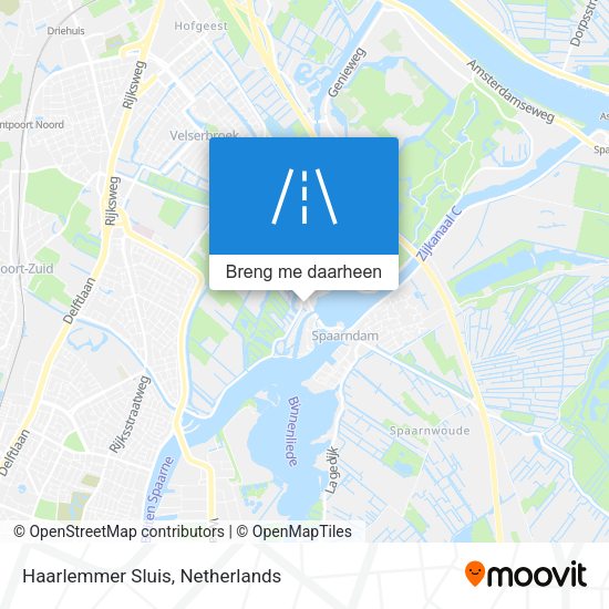 Haarlemmer Sluis kaart