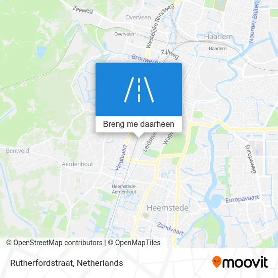 Rutherfordstraat kaart