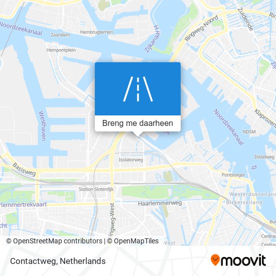 Contactweg kaart
