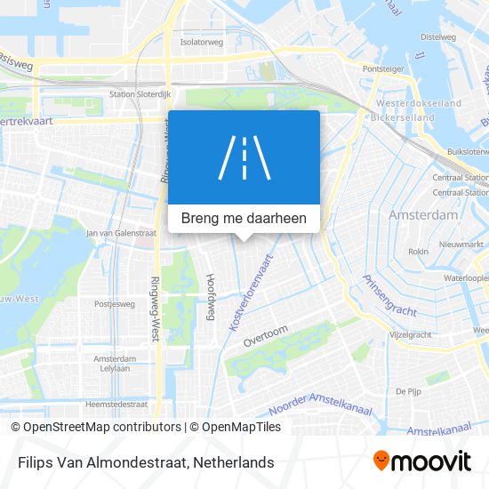 Filips Van Almondestraat kaart