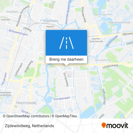 Zijdewindweg kaart