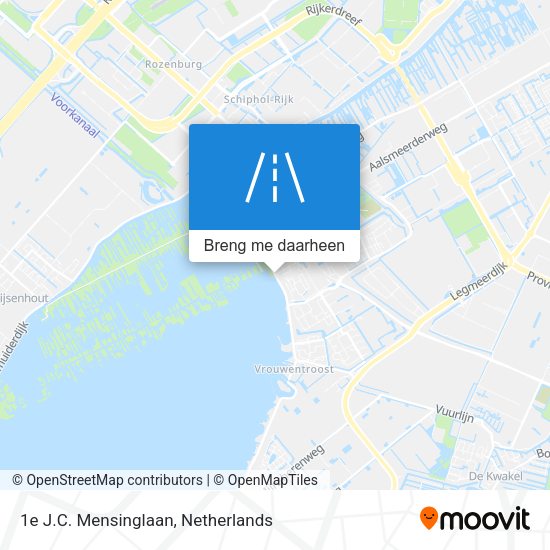1e J.C. Mensinglaan kaart
