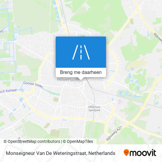 Monseigneur Van De Weteringstraat kaart