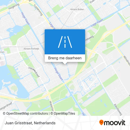 Juan Grisstraat kaart