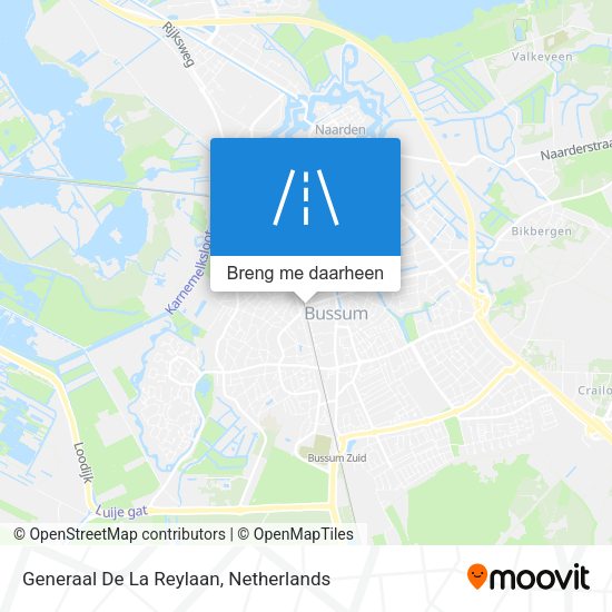 Generaal De La Reylaan kaart