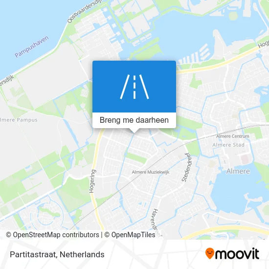 Partitastraat kaart