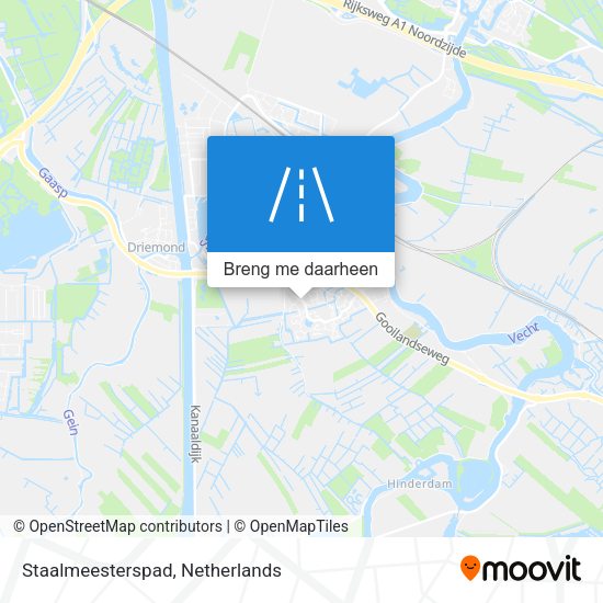 Staalmeesterspad kaart
