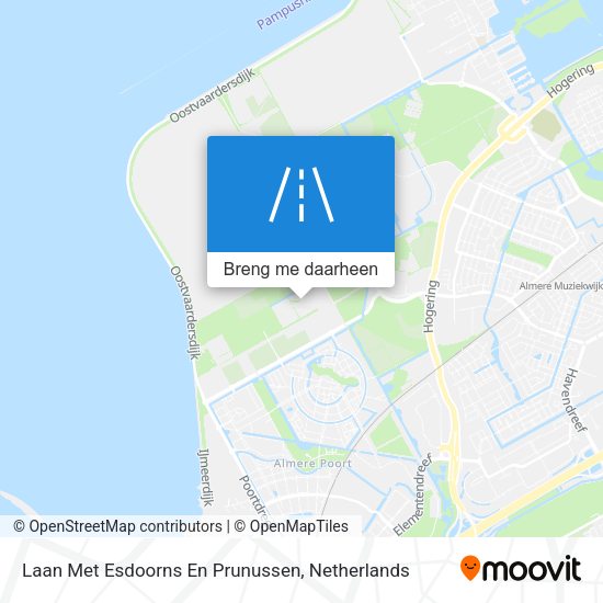 Laan Met Esdoorns En Prunussen kaart
