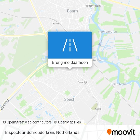 Inspecteur Schreuderlaan kaart